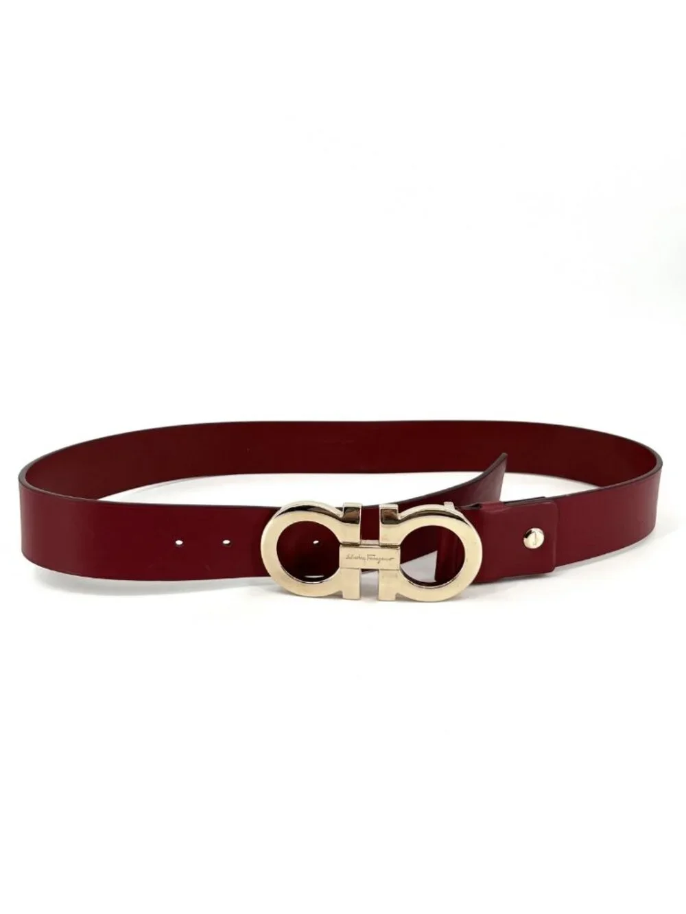 Salvatore Ferragamo Gancini Leather Belt - Pre Owned